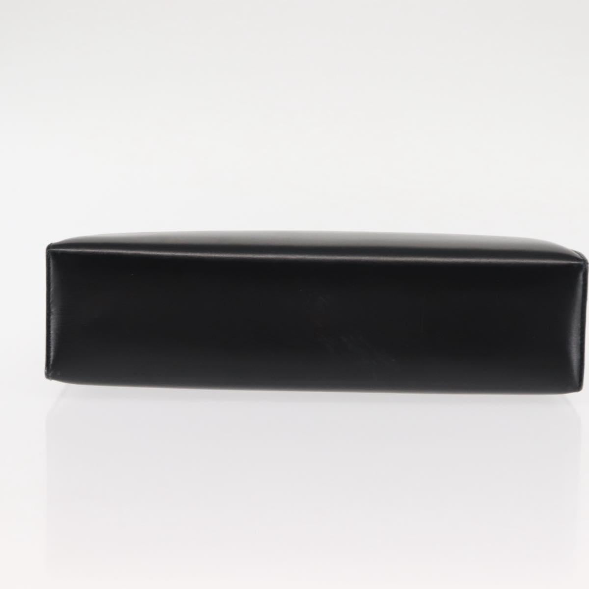 GUCCI Hand Bag Leather Black Auth ep11069