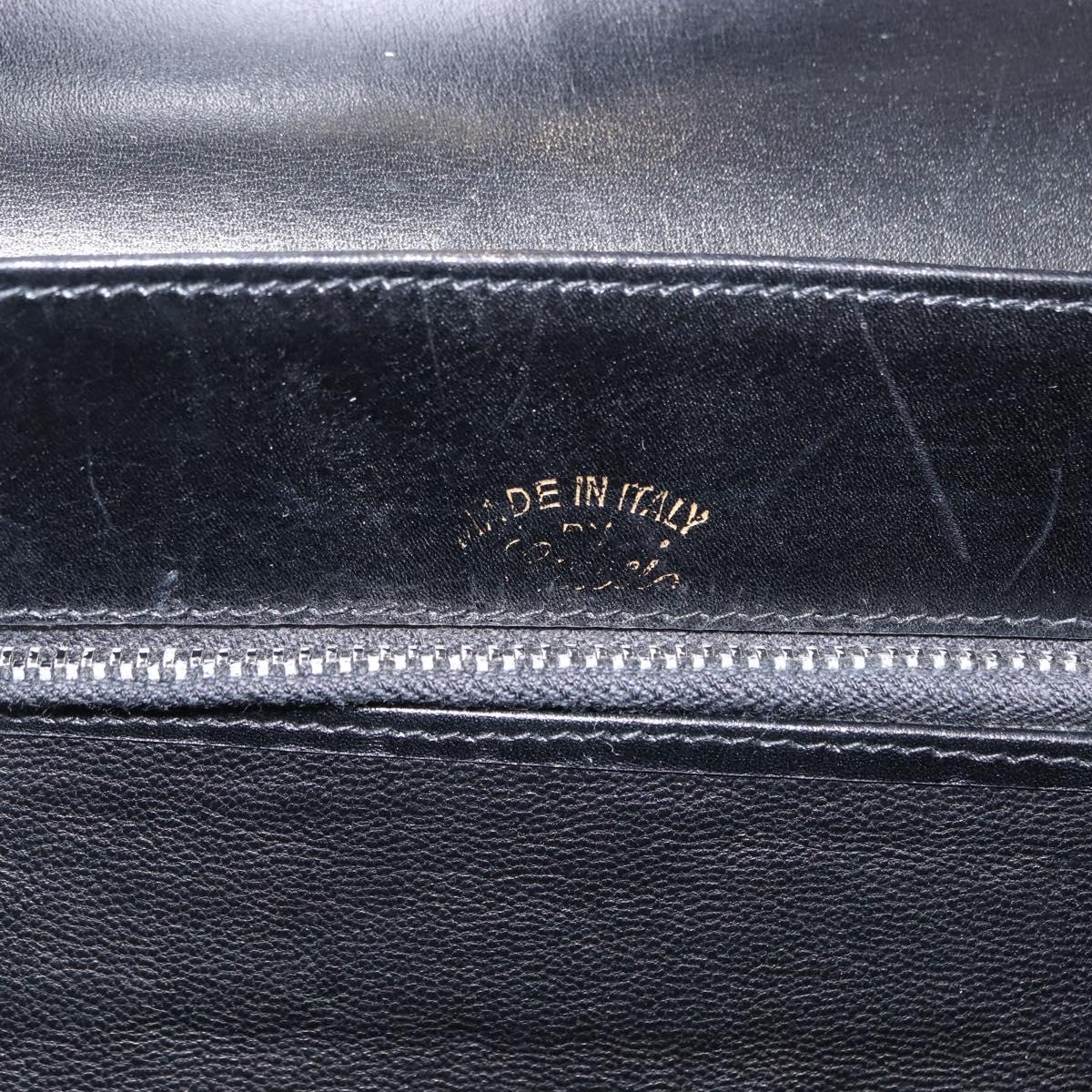 GUCCI Shoulder Bag Leather Black Auth ep11071