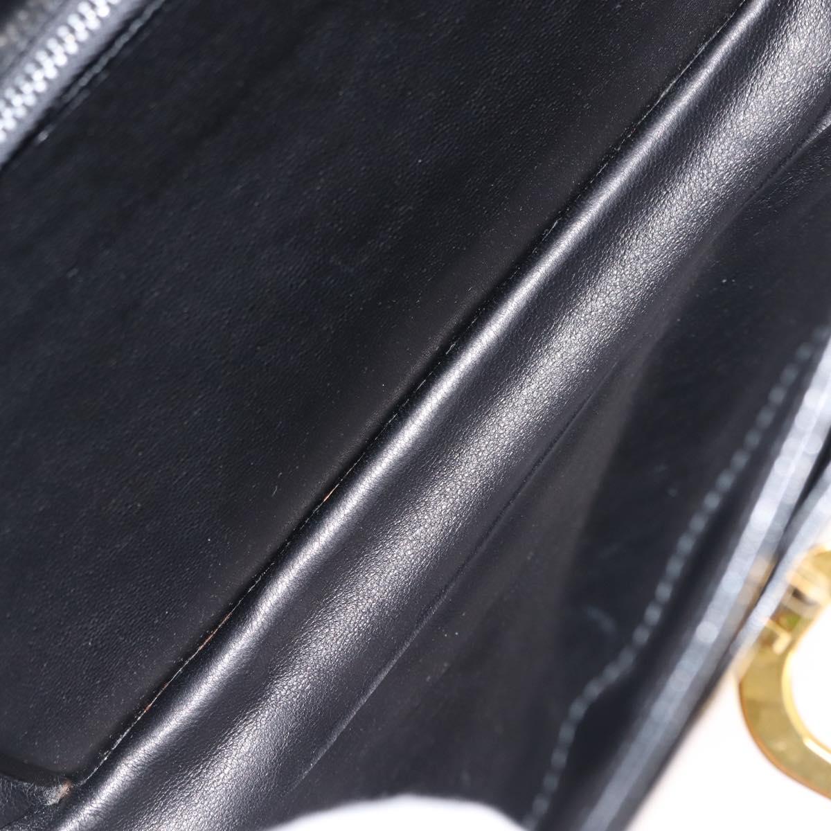 GUCCI Shoulder Bag Leather Black Auth ep11071