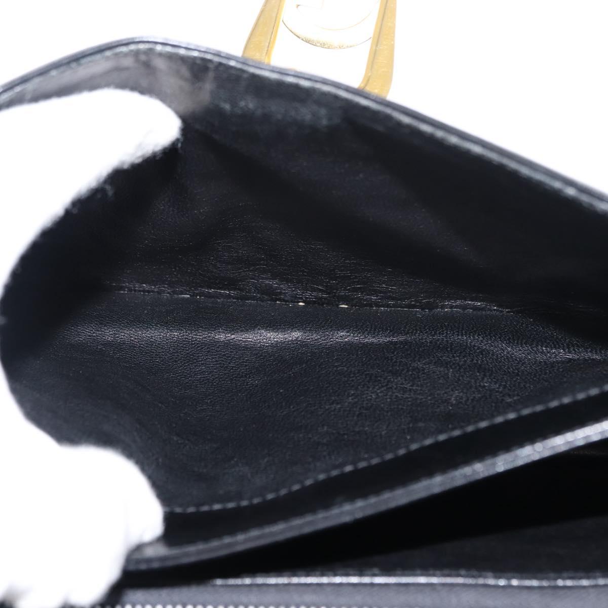 GUCCI Shoulder Bag Leather Black Auth ep11071