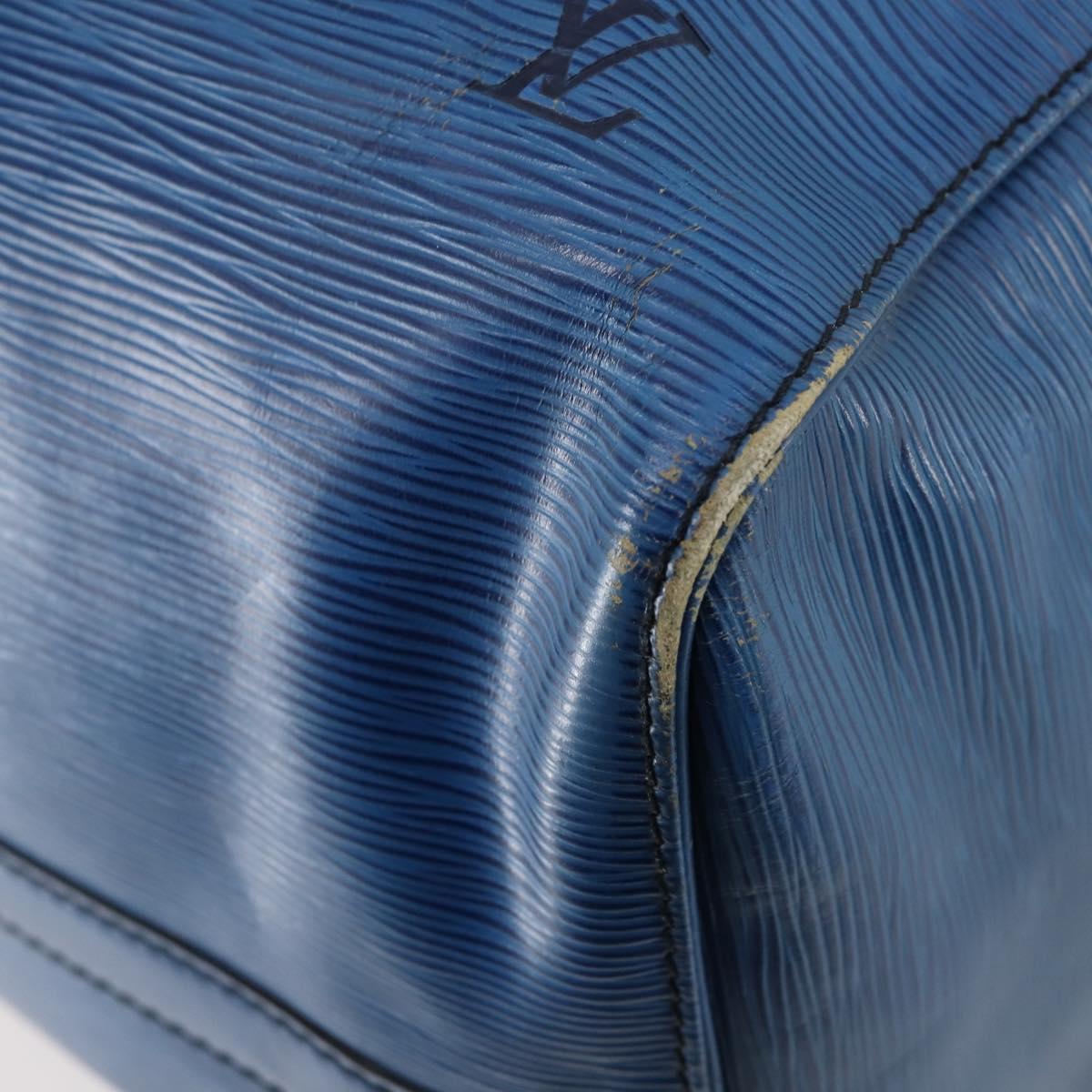 LOUIS VUITTON Epi Keepall 50 Boston Bag Blue M42965 LV Auth ep11073