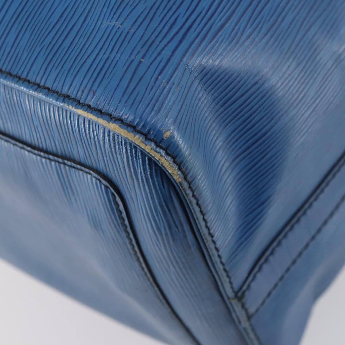 LOUIS VUITTON Epi Keepall 50 Boston Bag Blue M42965 LV Auth ep11073