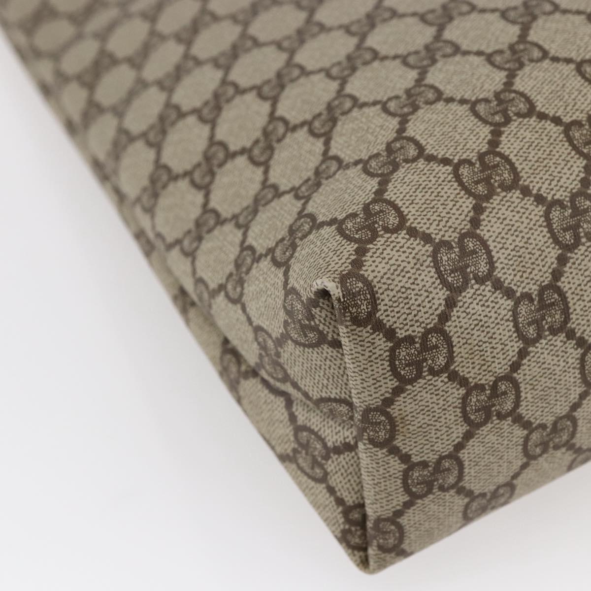 GUCCI GG Supreme Tote Bag PVC Beige Gold 002 39 6130 Auth ep11076