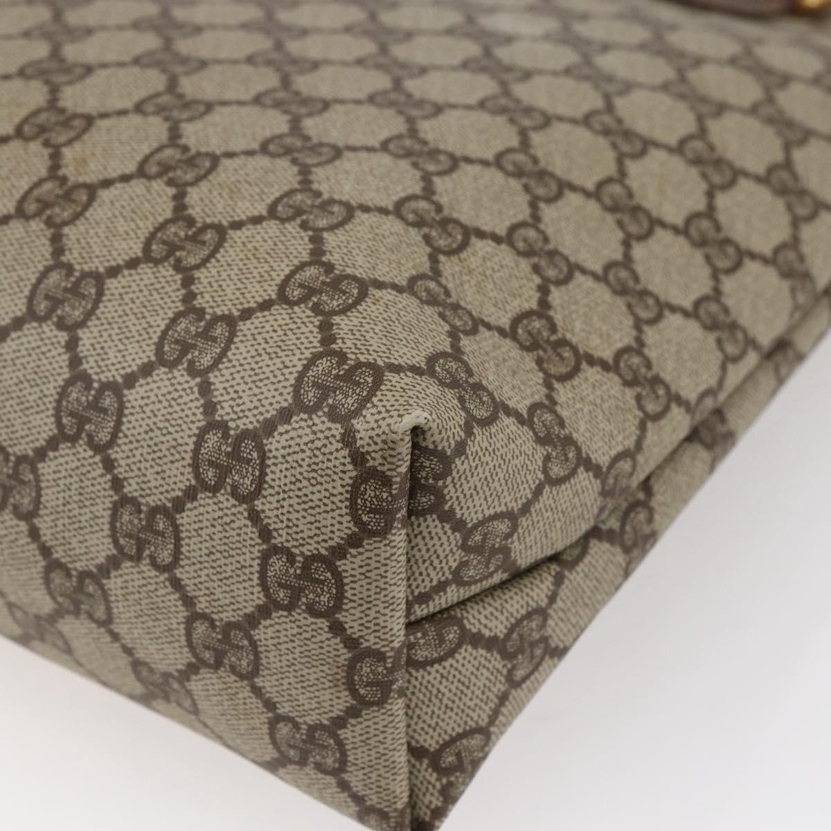 GUCCI GG Supreme Tote Bag PVC Beige Gold 002 39 6130 Auth ep11076