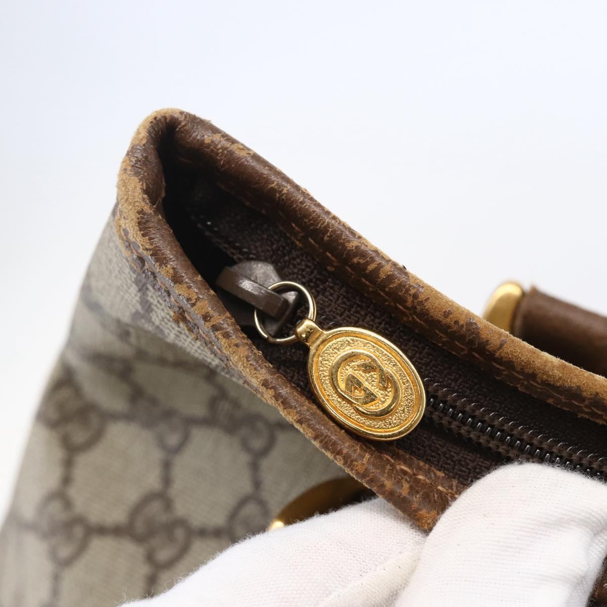 GUCCI GG Supreme Tote Bag PVC Beige Gold 002 39 6130 Auth ep11076