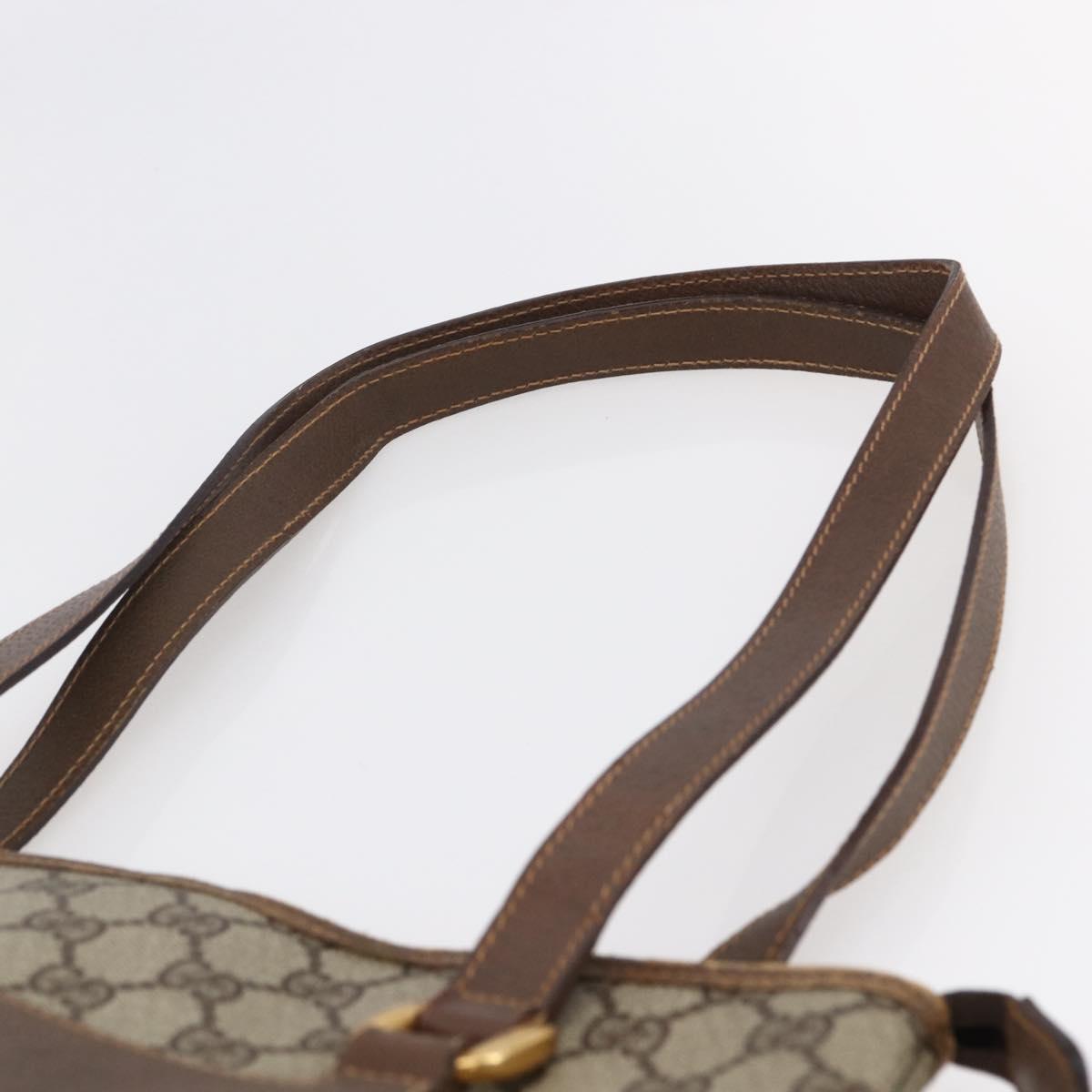 GUCCI GG Supreme Tote Bag PVC Beige Gold 002 39 6130 Auth ep11076