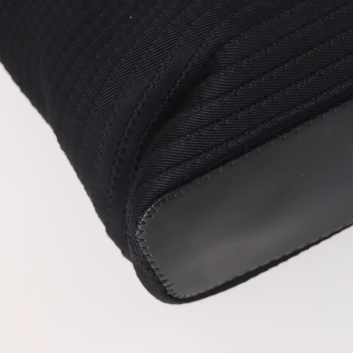 GUCCI Bamboo Hand Bag Nylon 2way Black Auth ep11085