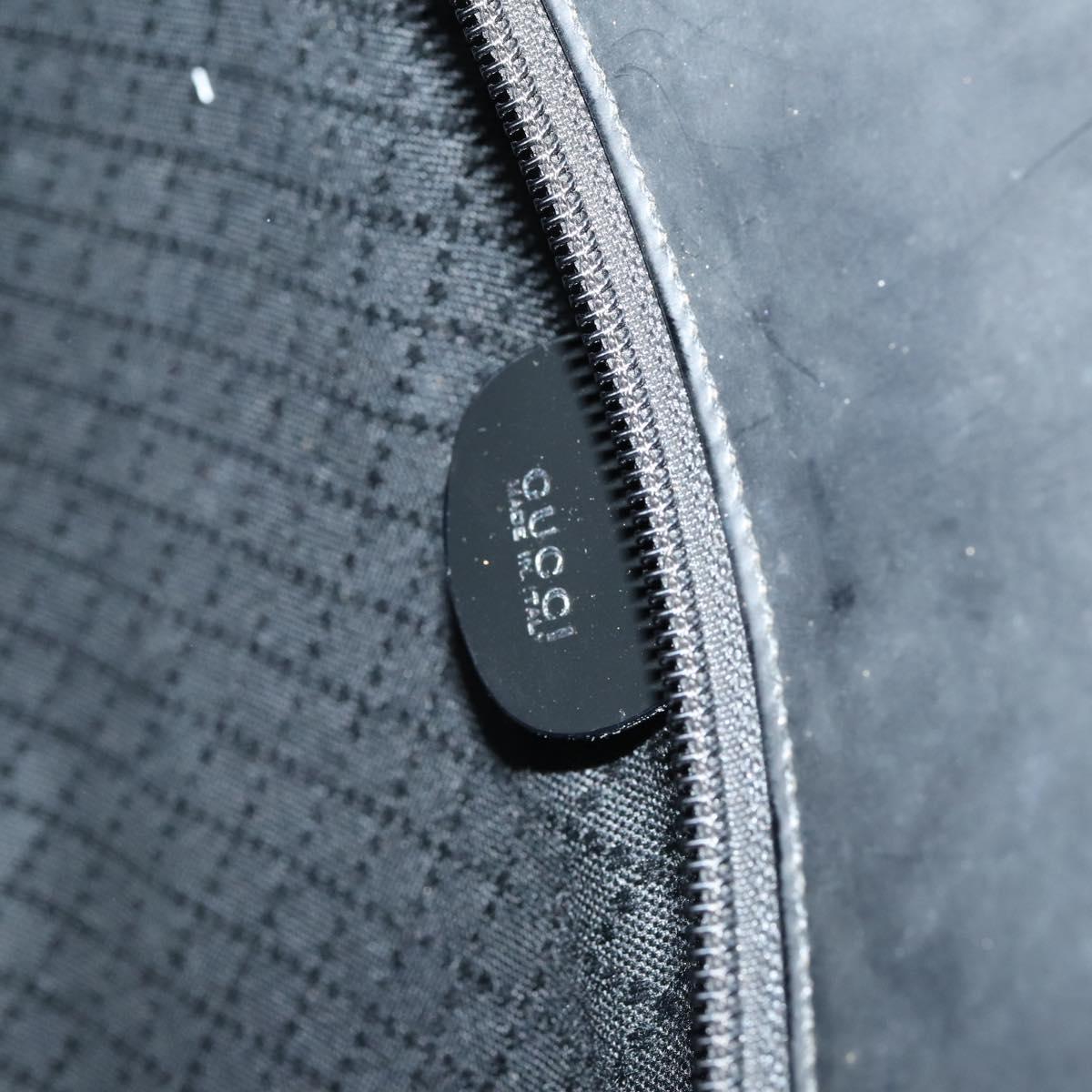 GUCCI Bamboo Hand Bag Nylon 2way Black Auth ep11085