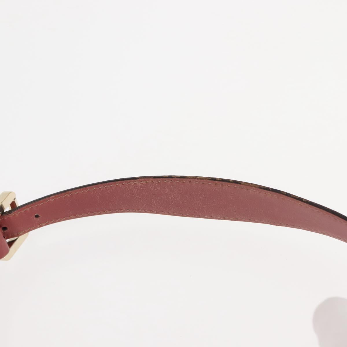 GUCCI Guccissima GG Shoulder Bag Leather Pink Auth ep11089