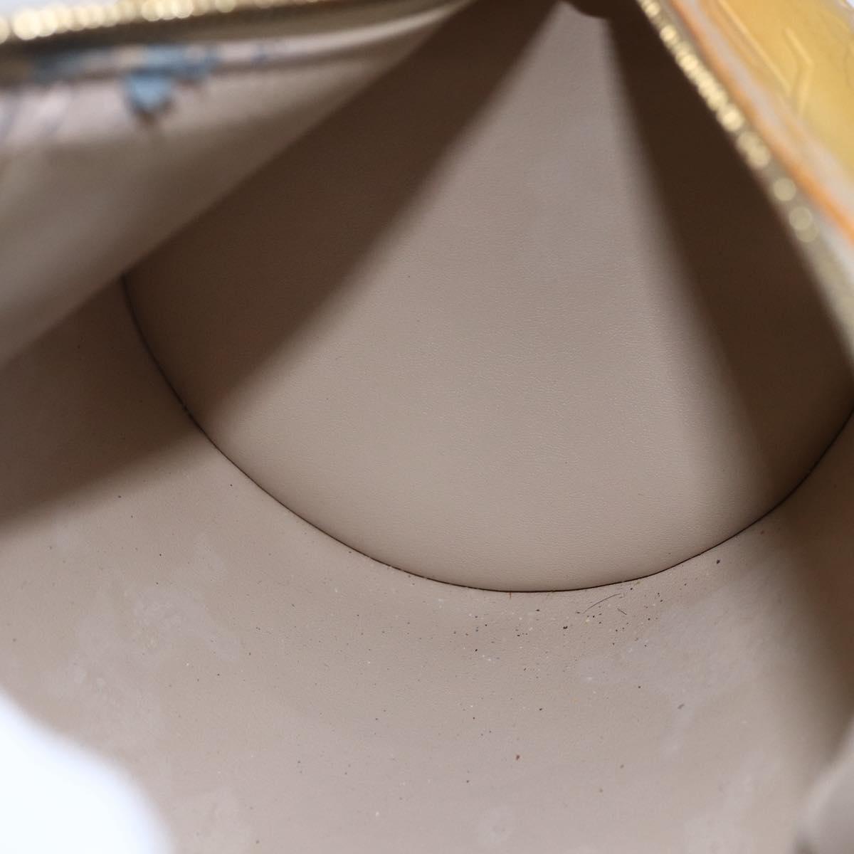 LOUIS VUITTON Monogram Vernis Bedford Hand Bag Beige M91006 LV Auth ep11091