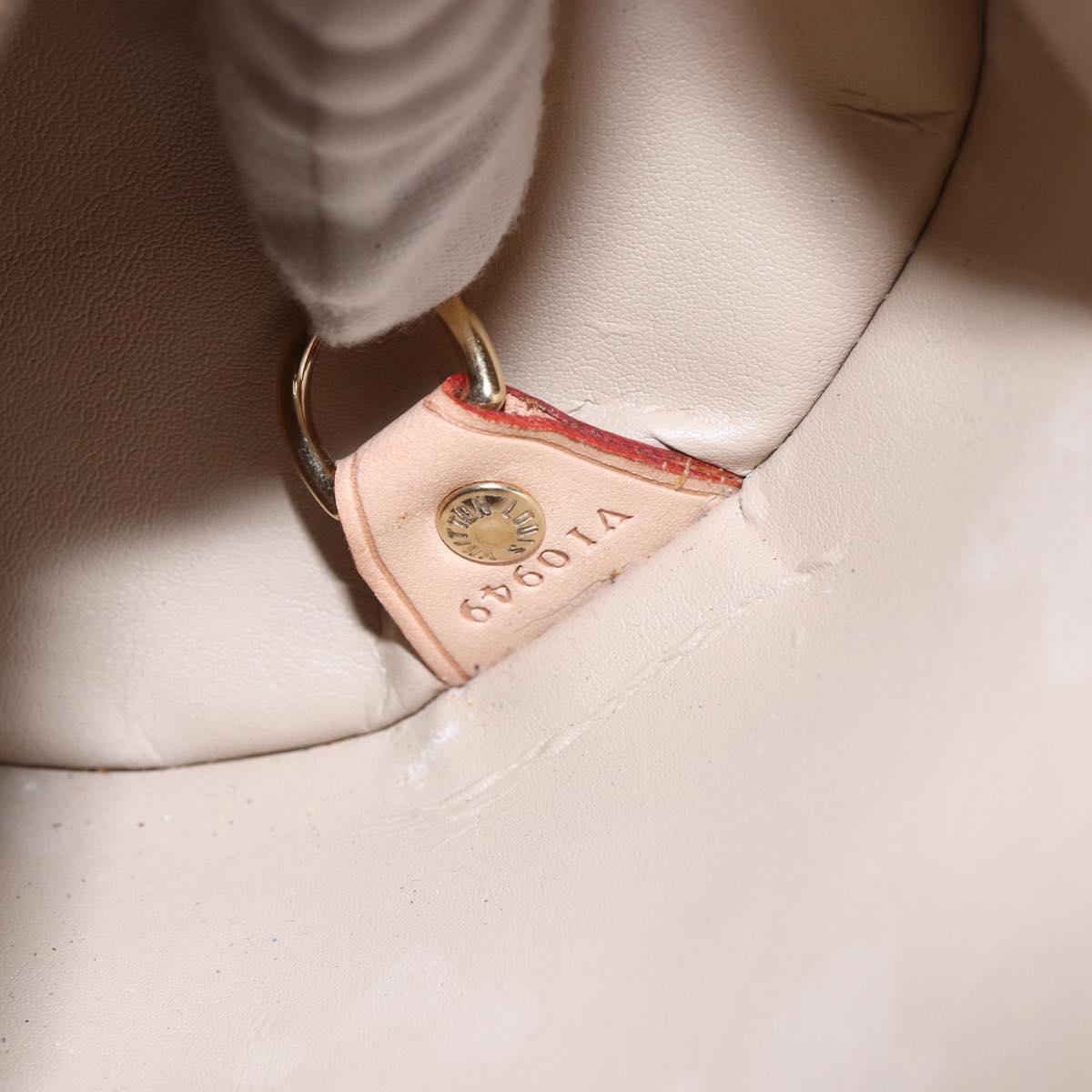 LOUIS VUITTON Monogram Vernis Bedford Hand Bag Beige M91006 LV Auth ep11091