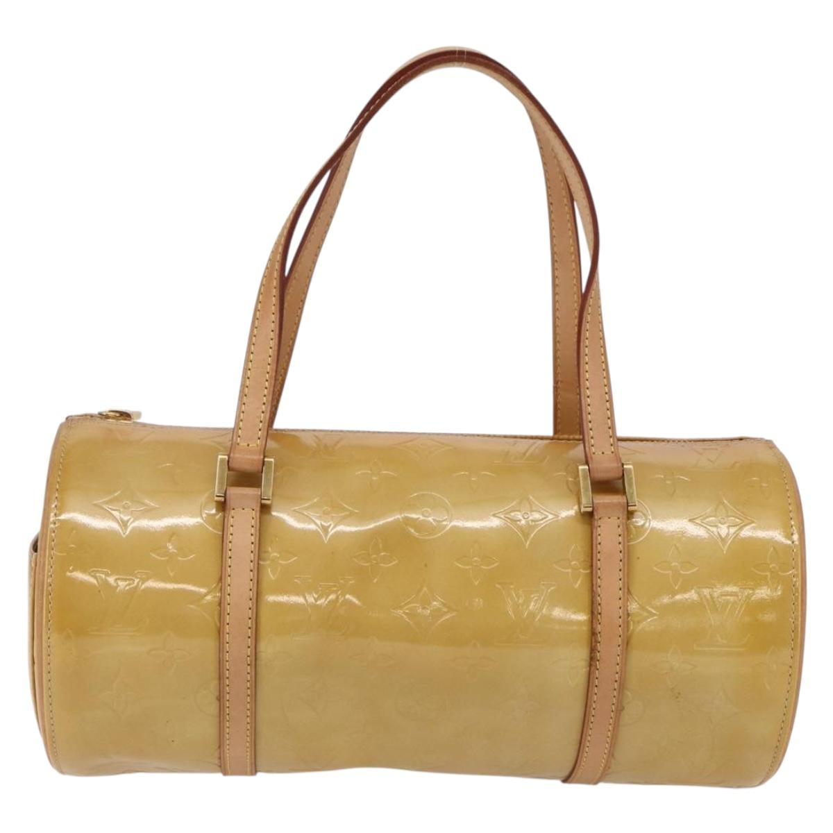 LOUIS VUITTON Monogram Vernis Bedford Hand Bag Beige M91006 LV Auth ep11091