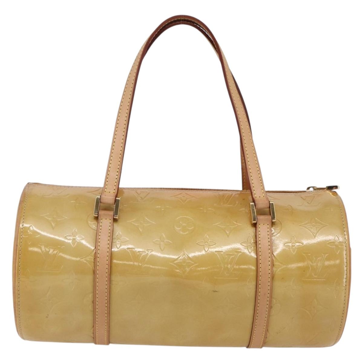 LOUIS VUITTON Monogram Vernis Bedford Hand Bag Beige M91006 LV Auth ep11091