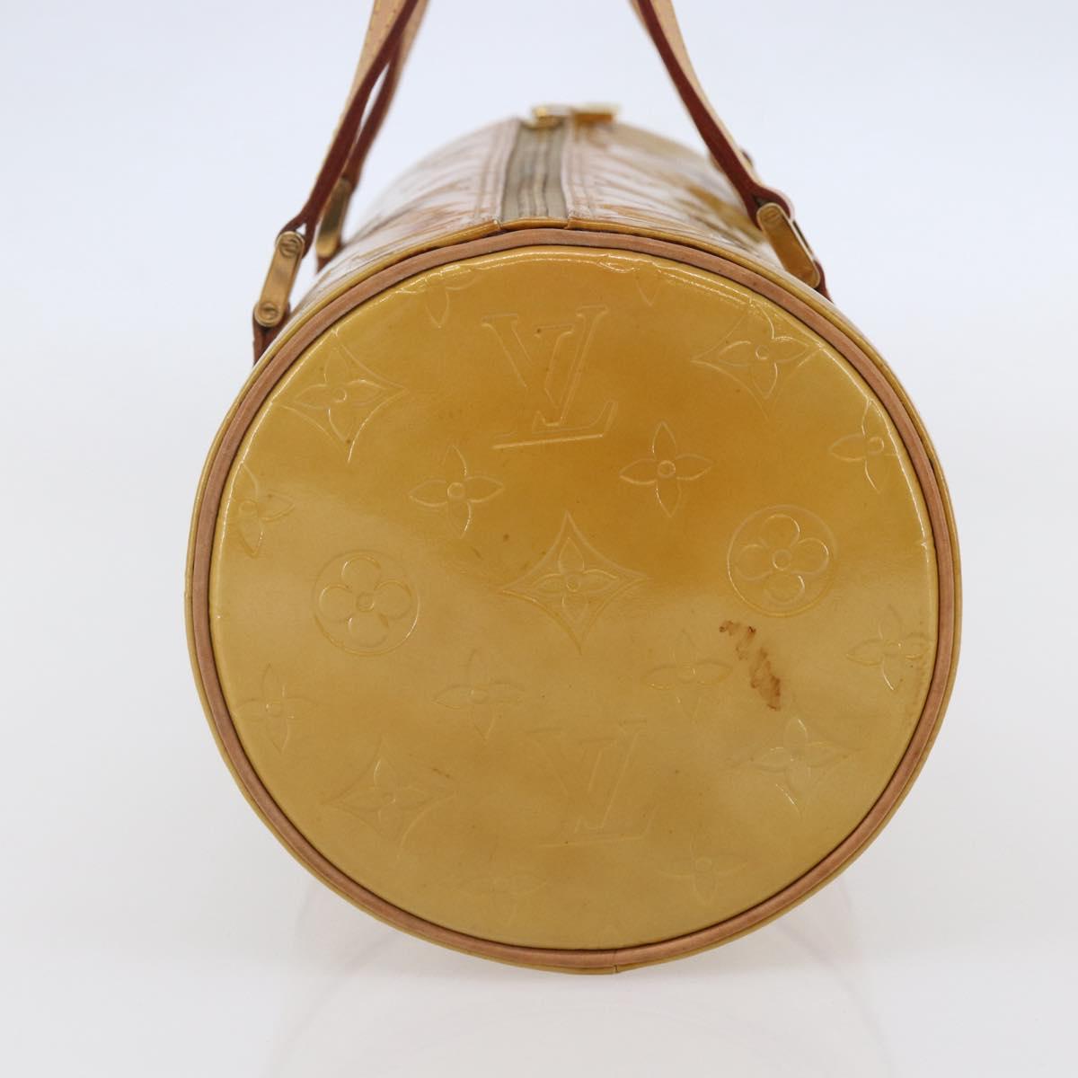 LOUIS VUITTON Monogram Vernis Bedford Hand Bag Beige M91006 LV Auth ep11091