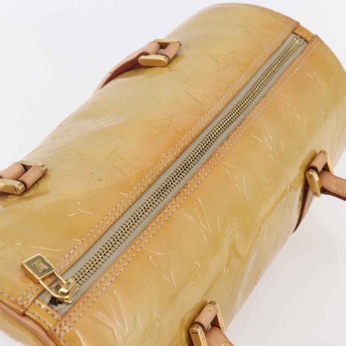 LOUIS VUITTON Monogram Vernis Bedford Hand Bag Beige M91006 LV Auth ep11091