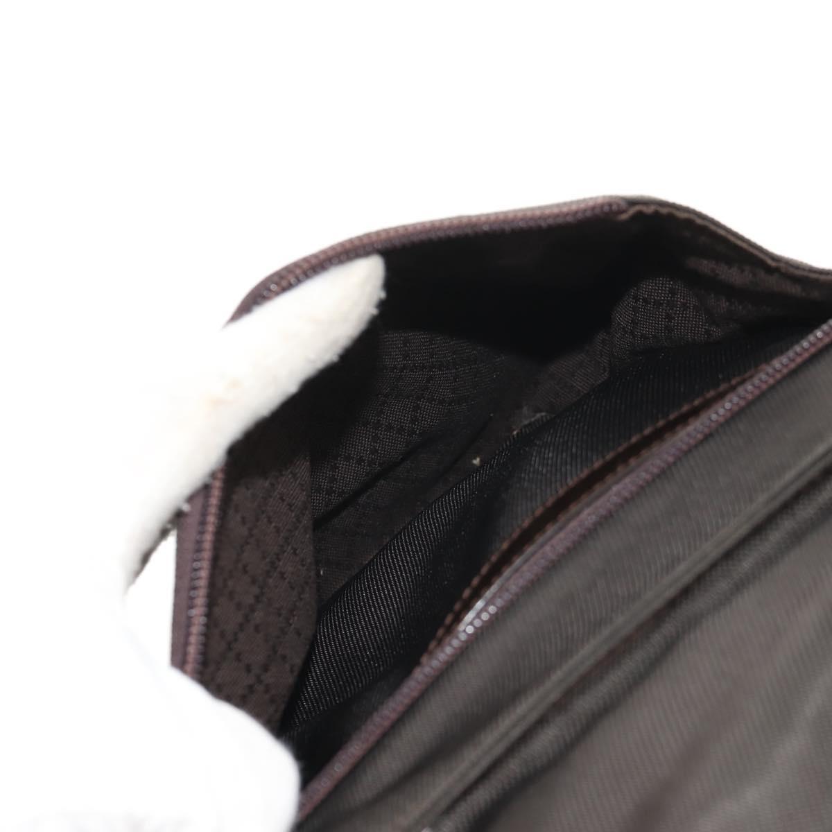 GUCCI Bamboo Hand Bag Nylon 2way Brown Auth ep11094