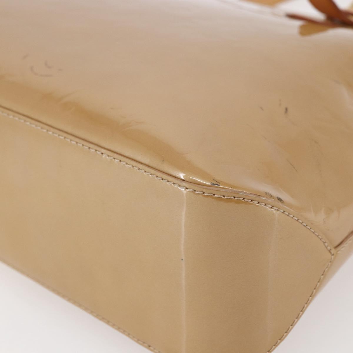 LOUIS VUITTON Monogram Vernis Brentwood Bag Noisette M91511 Auth ep11096