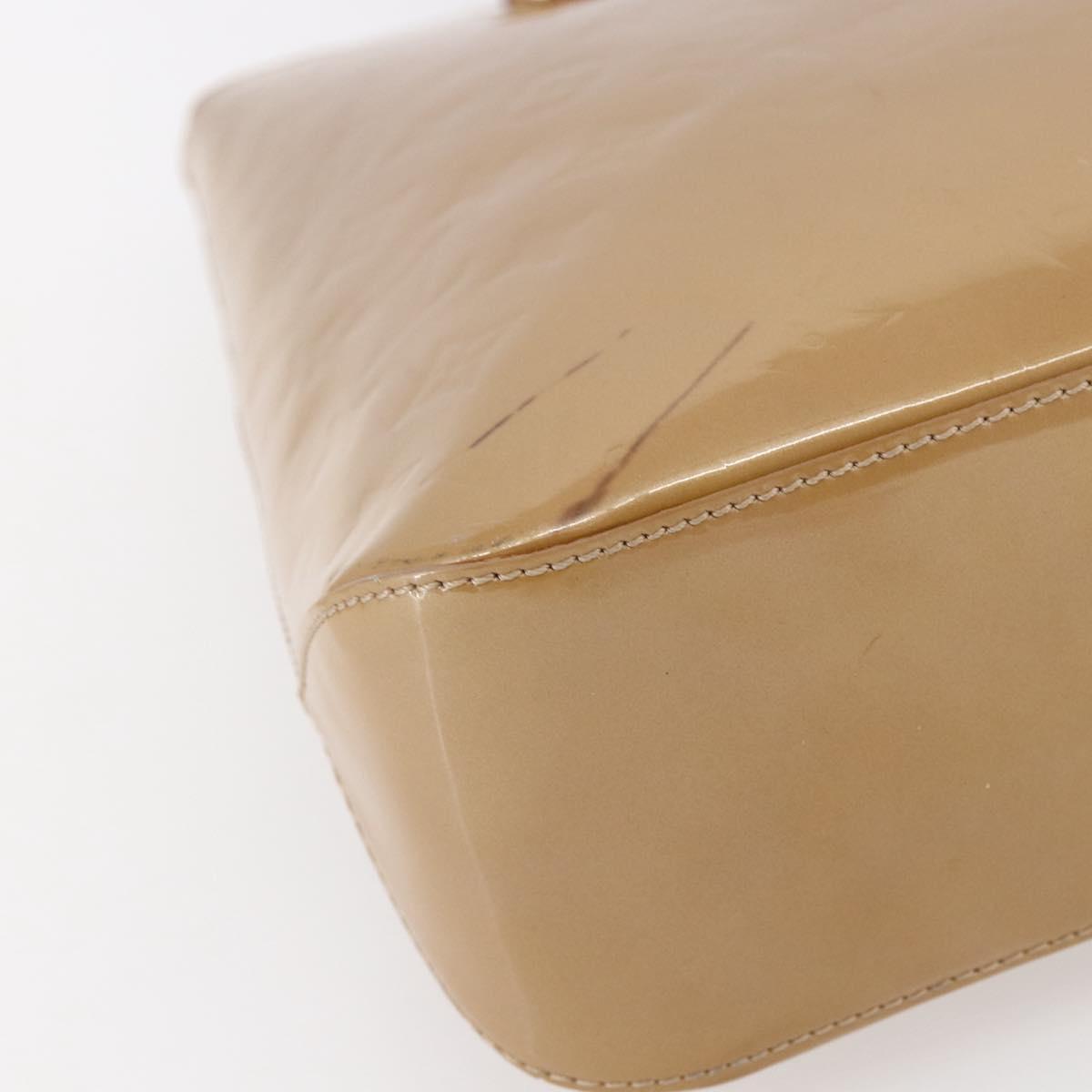 LOUIS VUITTON Monogram Vernis Brentwood Bag Noisette M91511 Auth ep11096