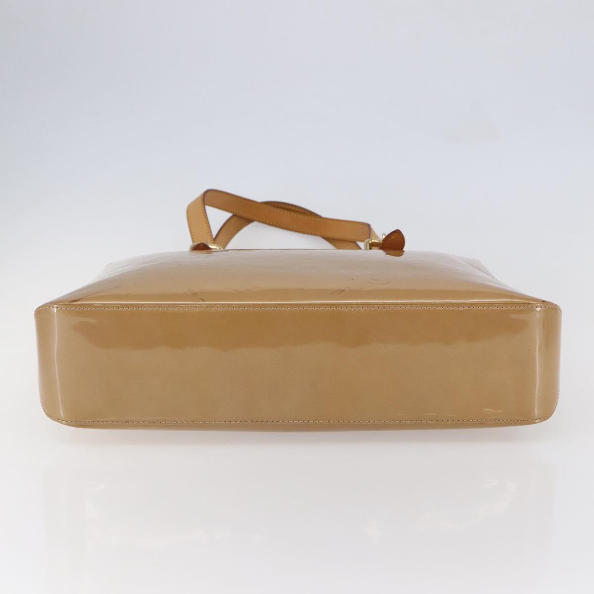 LOUIS VUITTON Monogram Vernis Brentwood Bag Noisette M91511 Auth ep11096