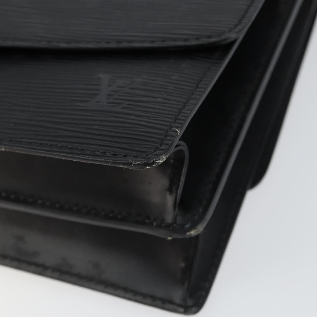 LOUIS VUITTON Epi Grenel Shoulder Bag Black M52362 LV Auth ep11101