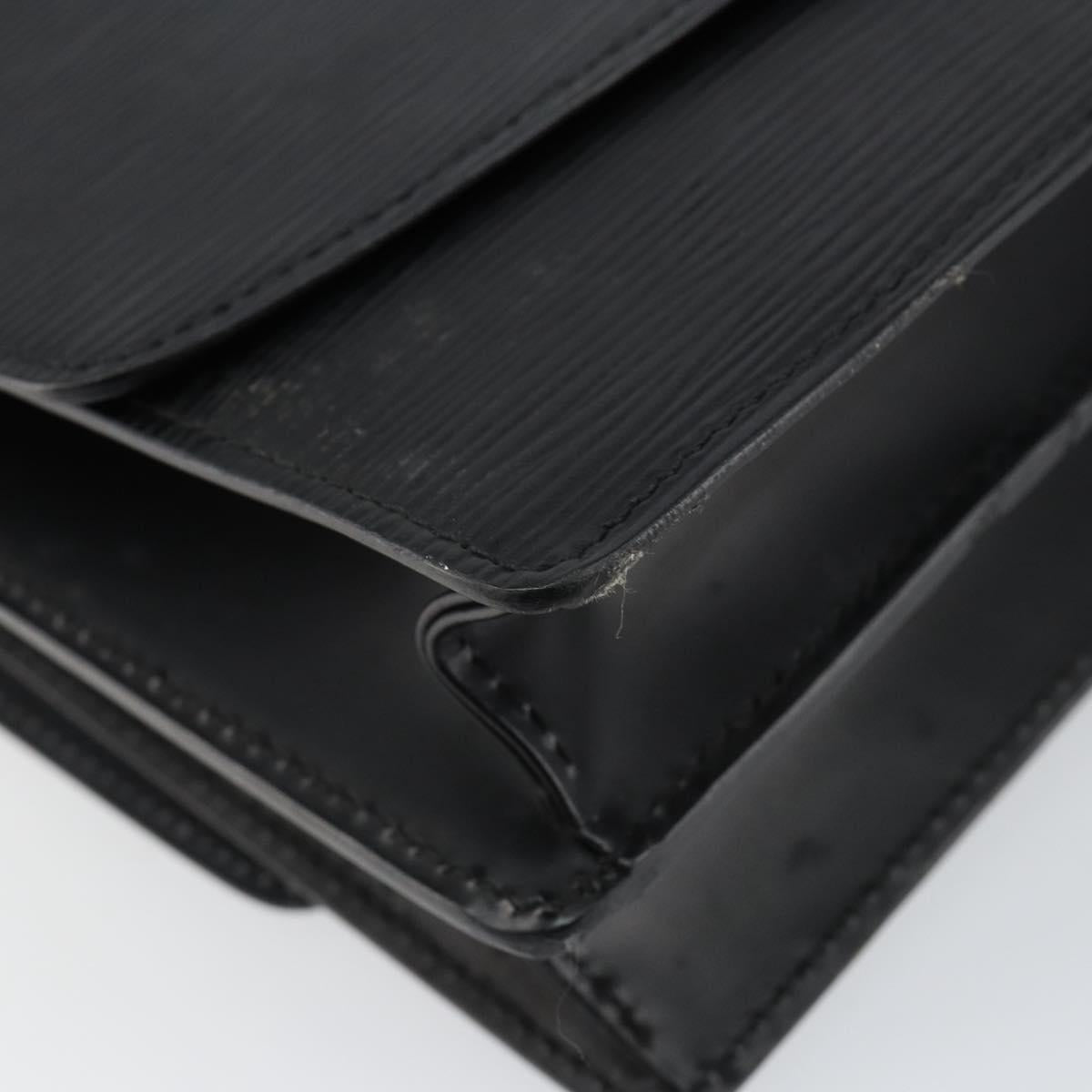 LOUIS VUITTON Epi Grenel Shoulder Bag Black M52362 LV Auth ep11101