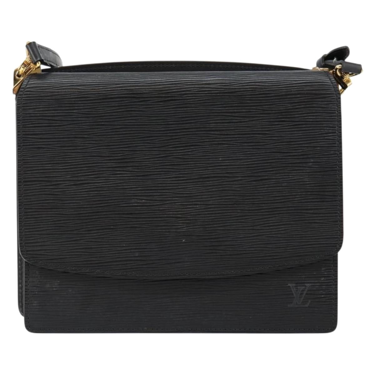 LOUIS VUITTON Epi Grenel Shoulder Bag Black M52362 LV Auth ep11101
