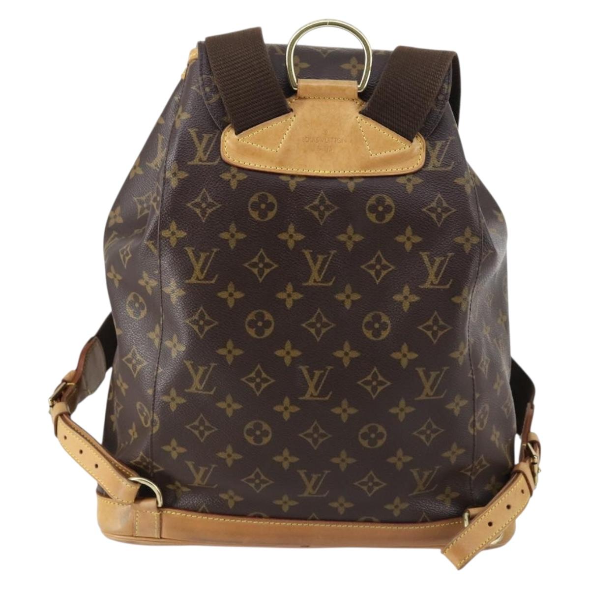 LOUIS VUITTON Monogram Montsouris GM Backpack M51135 LV Auth ep11105
