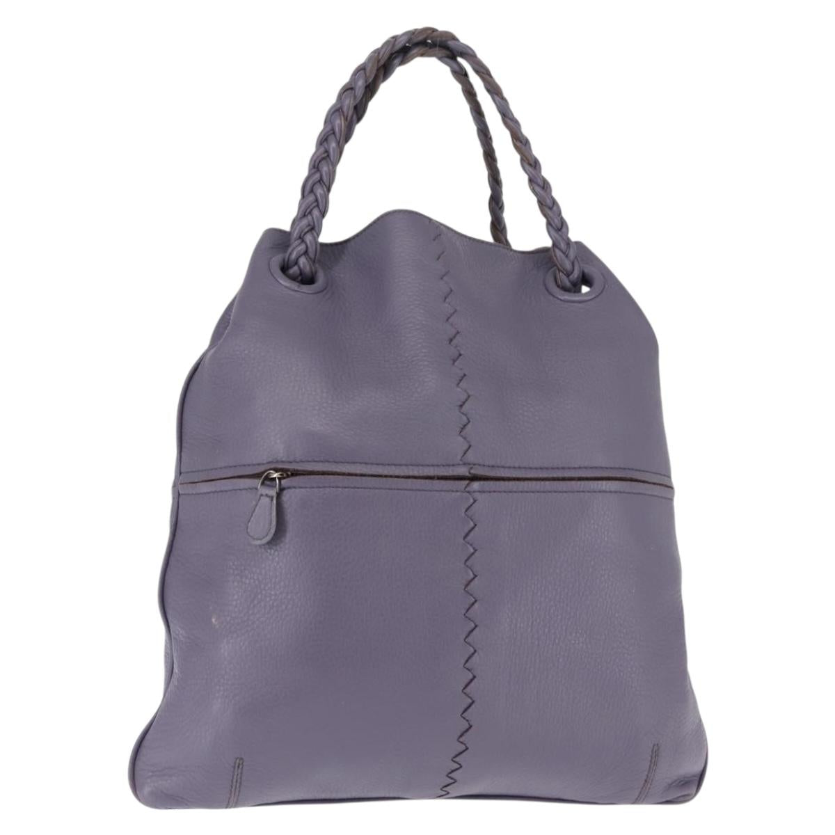 BOTTEGA VENETA Hand Bag Leather Purple 147716 Auth ep11106