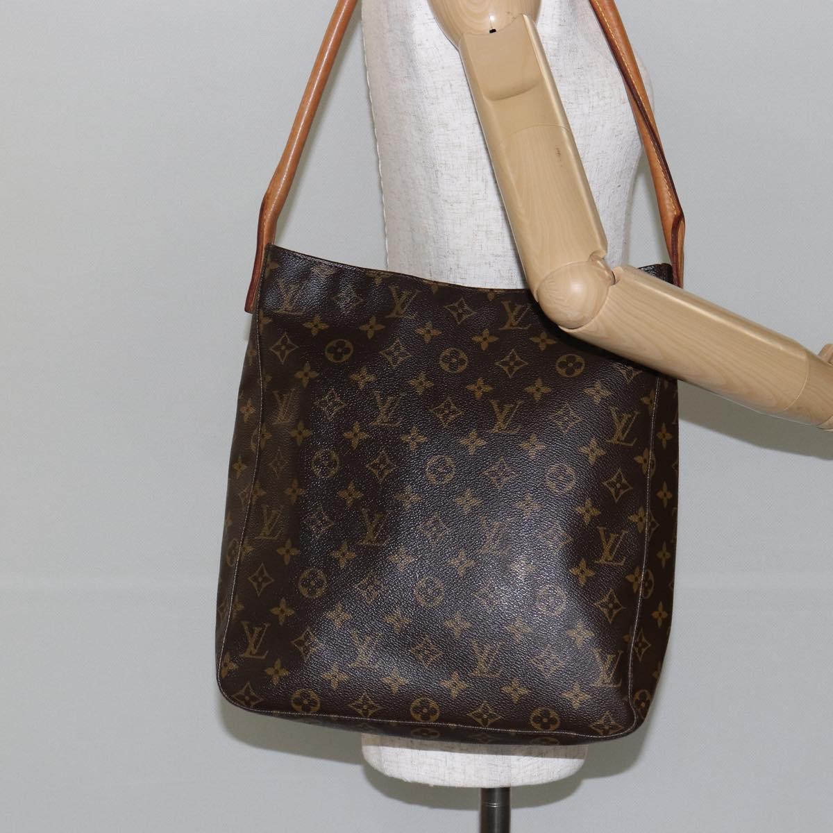 LOUIS VUITTON Monogram Looping GM Shoulder Bag M51145 LV Auth ep11121