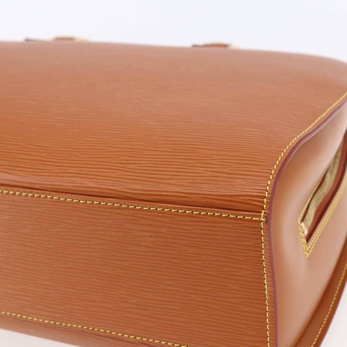 LOUIS VUITTON Epi Sorbonne Hand Bag Zipangu Gold M54518 LV Auth ep11124
