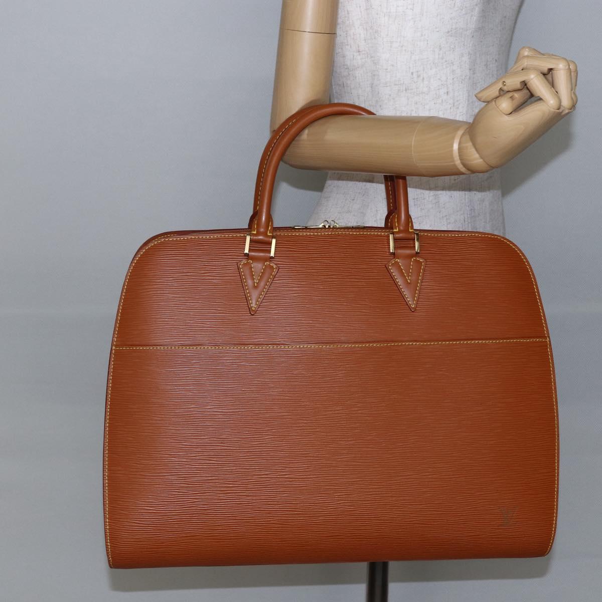 LOUIS VUITTON Epi Sorbonne Hand Bag Zipangu Gold M54518 LV Auth ep11124