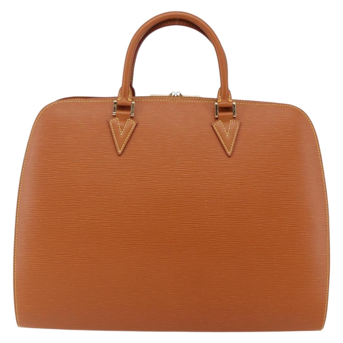 LOUIS VUITTON Epi Sorbonne Hand Bag Zipangu Gold M54518 LV Auth ep11124