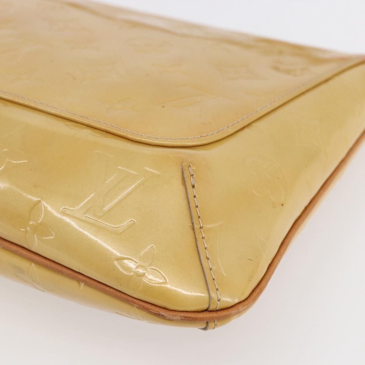 LOUIS VUITTON Monogram Vernis Thompson Street Bag Beige M91301 LV Auth ep11129