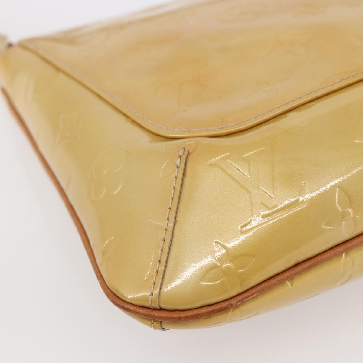 LOUIS VUITTON Monogram Vernis Thompson Street Bag Beige M91301 LV Auth ep11129