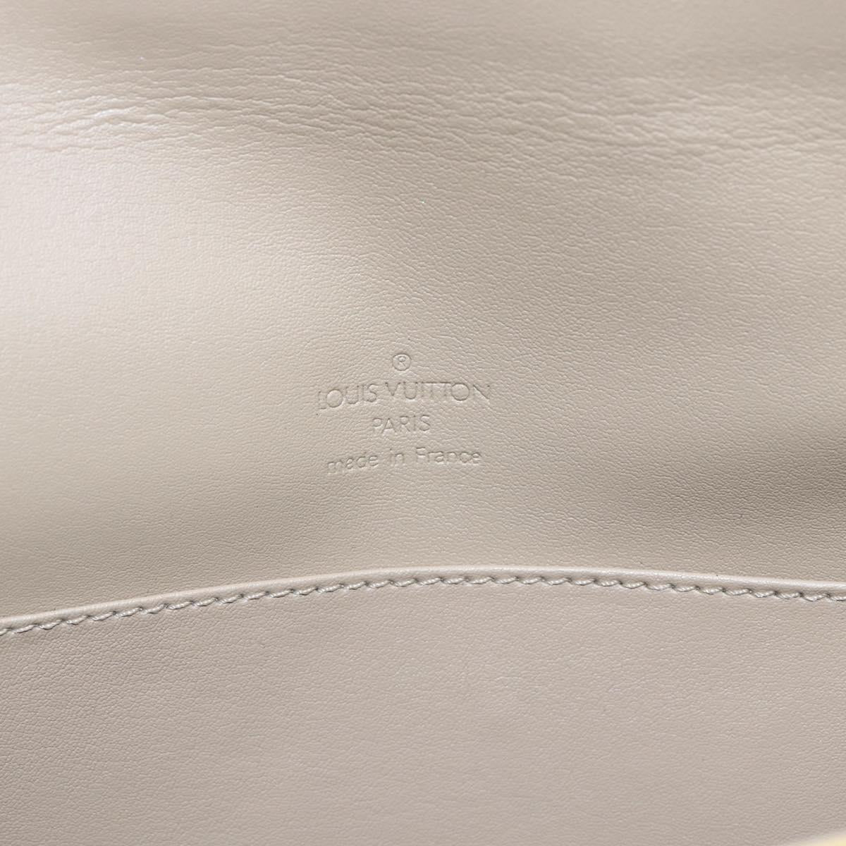 LOUIS VUITTON Monogram Vernis Thompson Street Bag Beige M91301 LV Auth ep11129