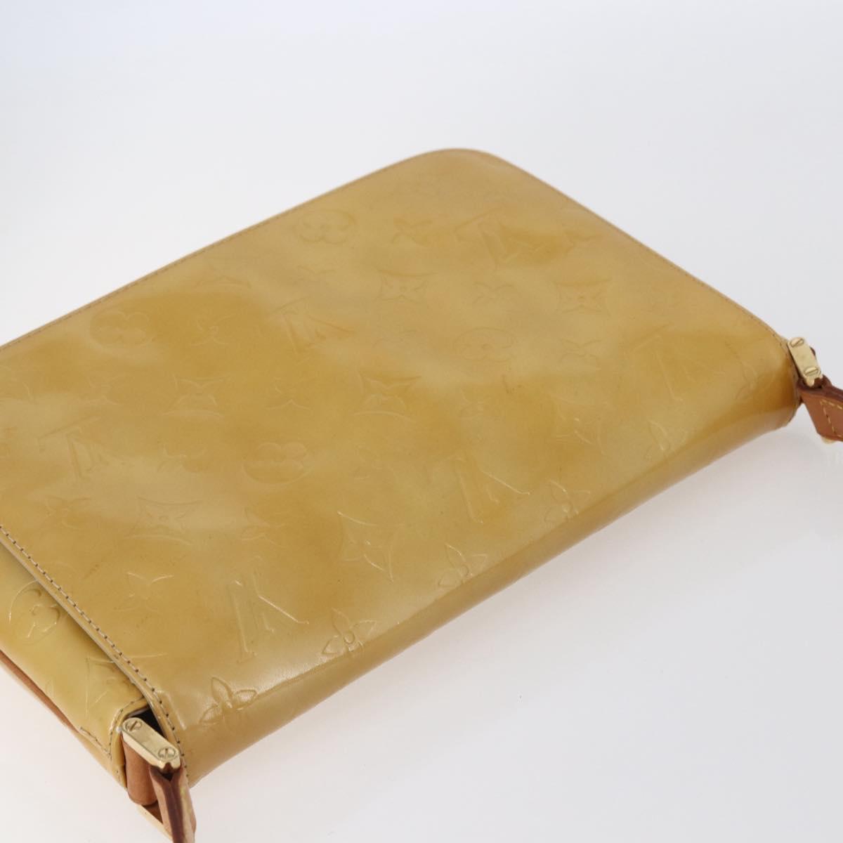 LOUIS VUITTON Monogram Vernis Thompson Street Bag Beige M91301 LV Auth ep11129