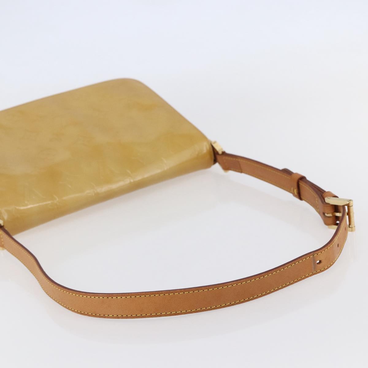 LOUIS VUITTON Monogram Vernis Thompson Street Bag Beige M91301 LV Auth ep11129