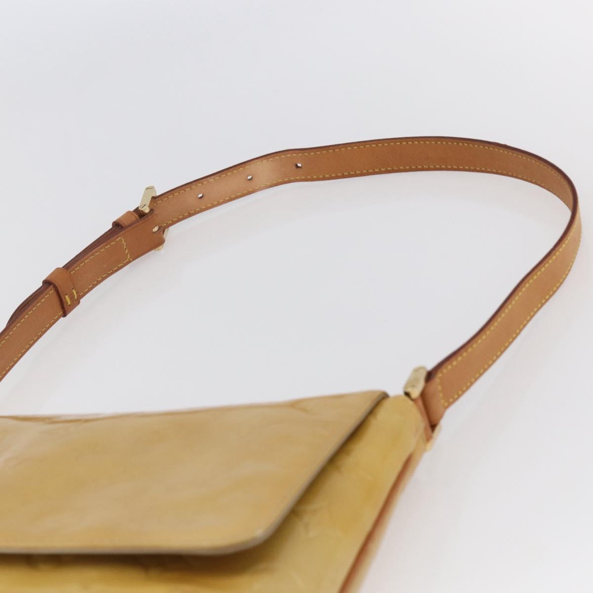 LOUIS VUITTON Monogram Vernis Thompson Street Bag Beige M91301 LV Auth ep11129