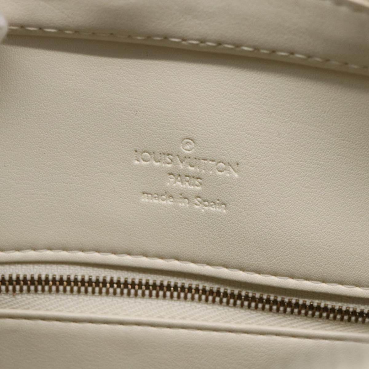 LOUIS VUITTON Monogram Vernis Houston Hand Bag Perle M91342 LV Auth ep11138