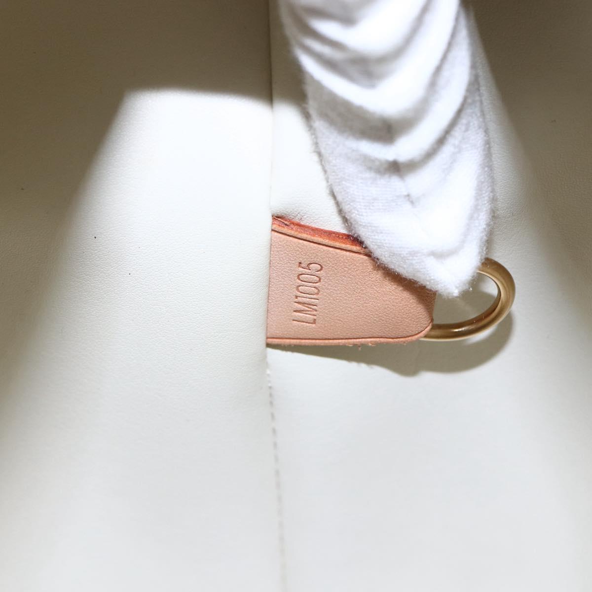 LOUIS VUITTON Monogram Vernis Houston Hand Bag Perle M91342 LV Auth ep11138