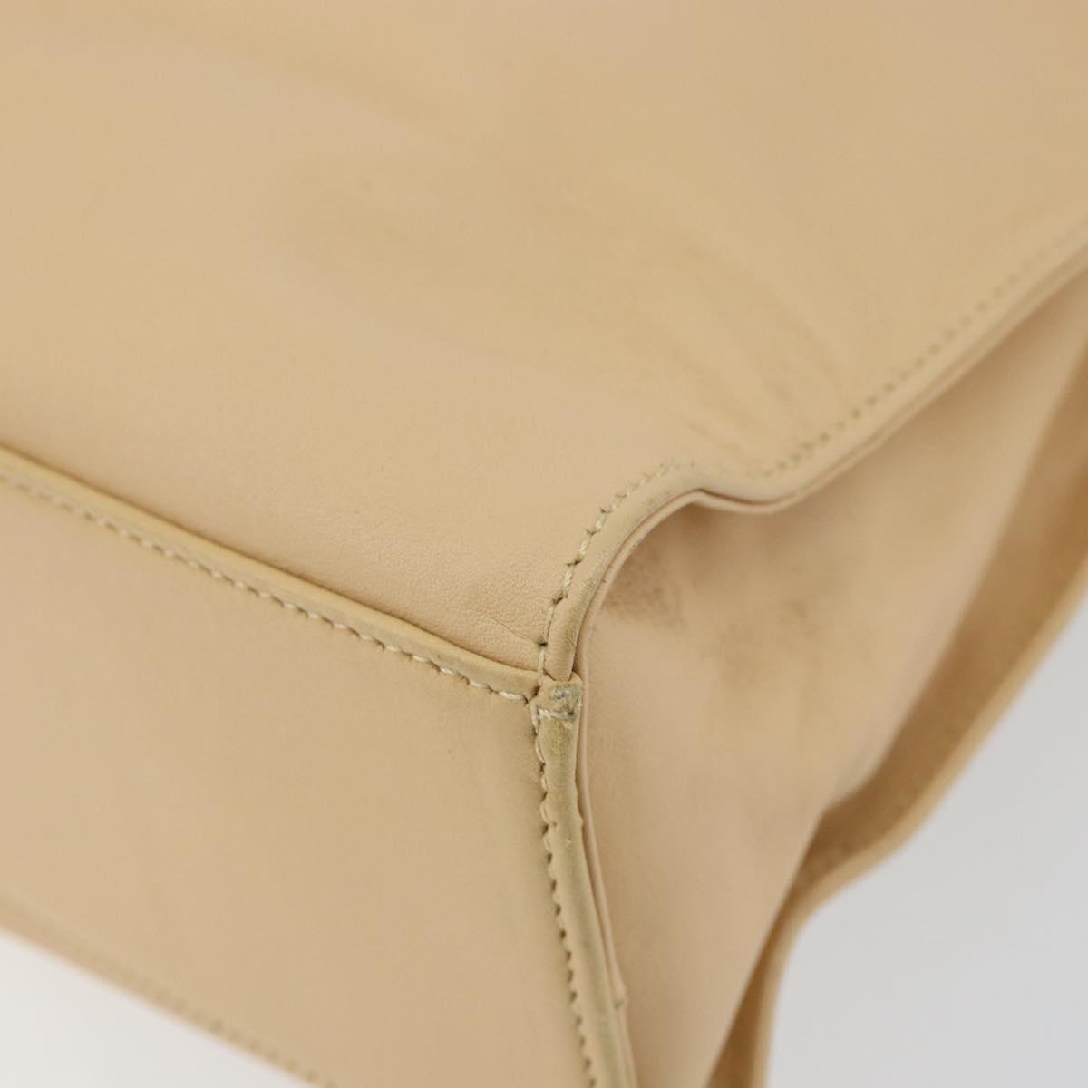 GUCCI Jackie Shoulder Bag Leather Beige Auth ep11140