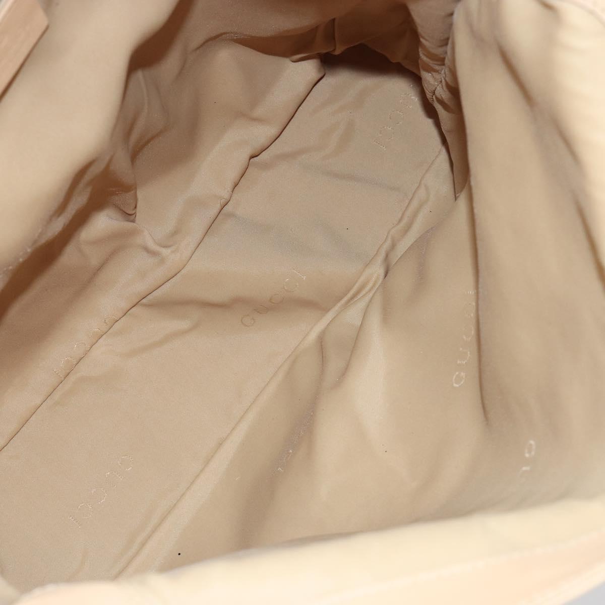 GUCCI Jackie Shoulder Bag Leather Beige Auth ep11140