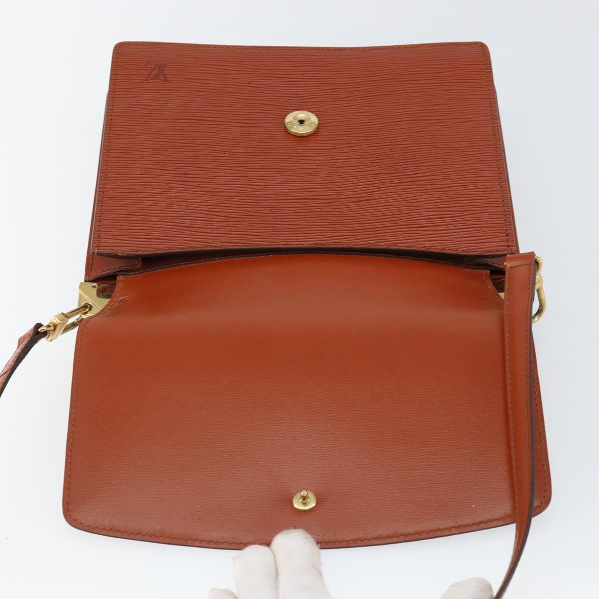 LOUIS VUITTON Epi Grenel Shoulder Bag Brown Kenya M52363 LV Auth ep11143