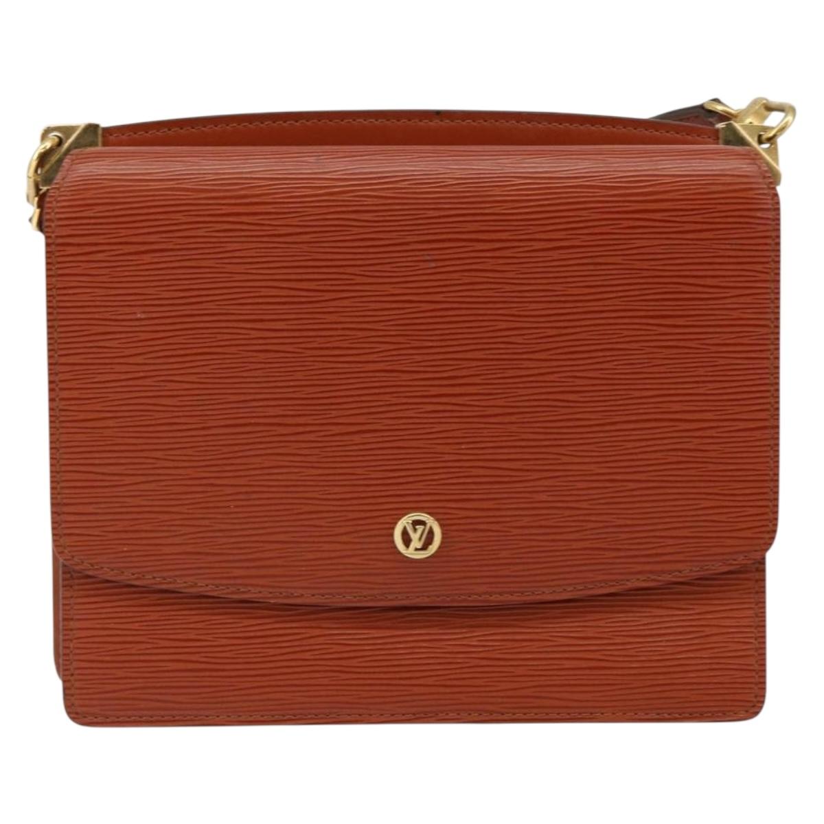 LOUIS VUITTON Epi Grenel Shoulder Bag Brown Kenya M52363 LV Auth ep11143