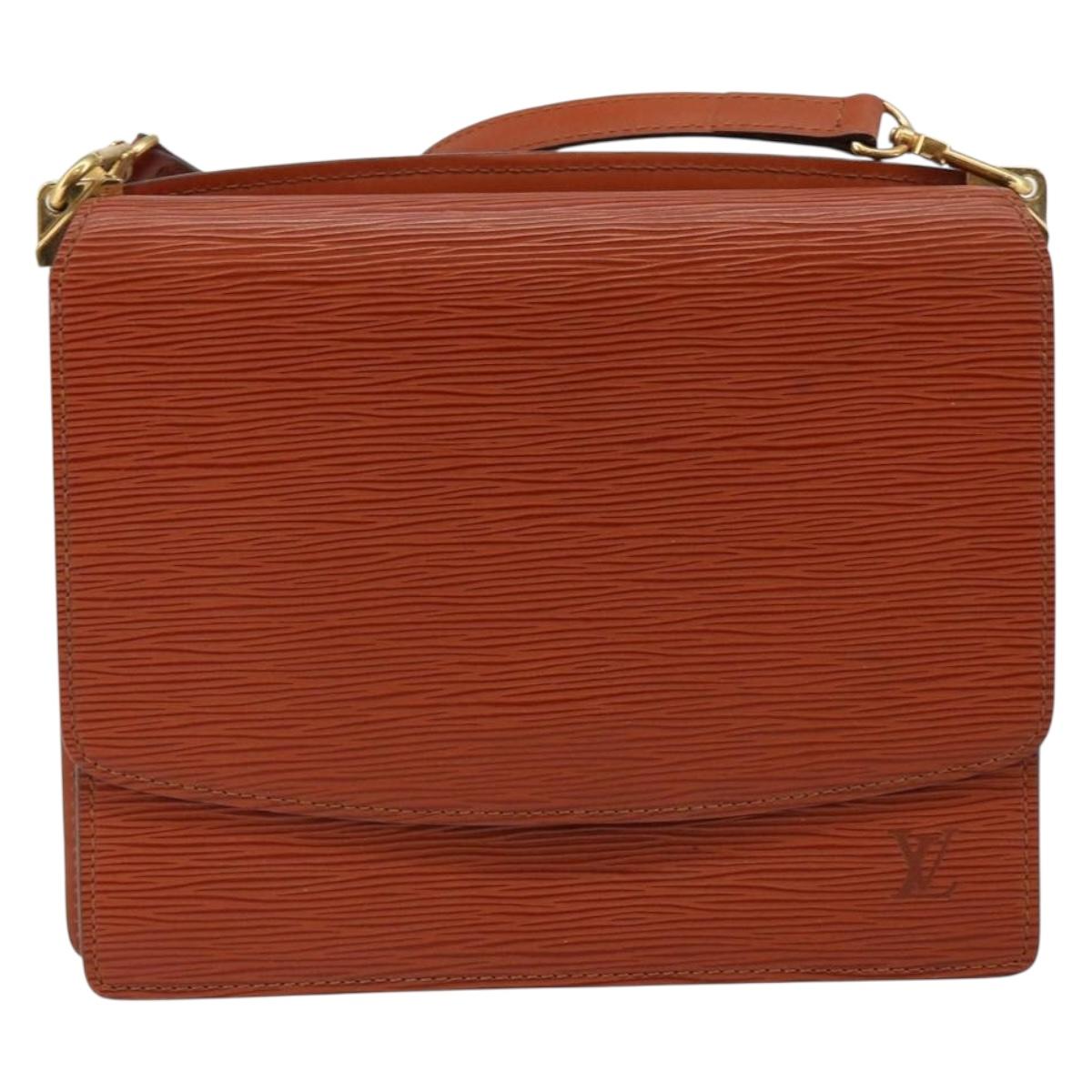 LOUIS VUITTON Epi Grenel Shoulder Bag Brown Kenya M52363 LV Auth ep11143