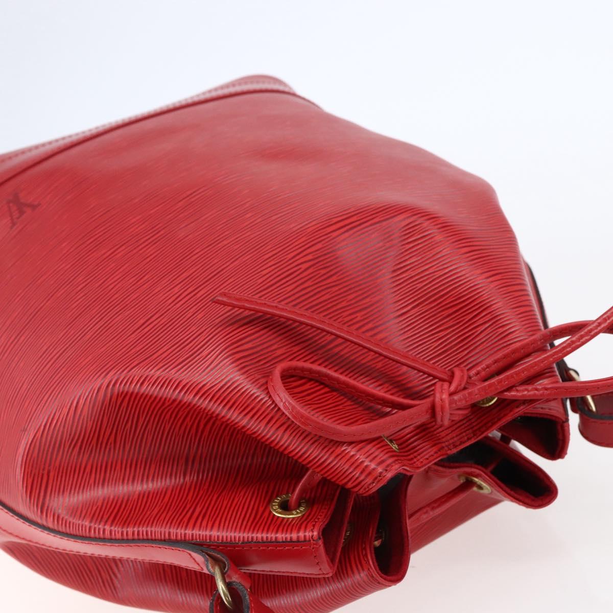 LOUIS VUITTON Epi Noe Shoulder Bag Red M44007 LV Auth ep11146