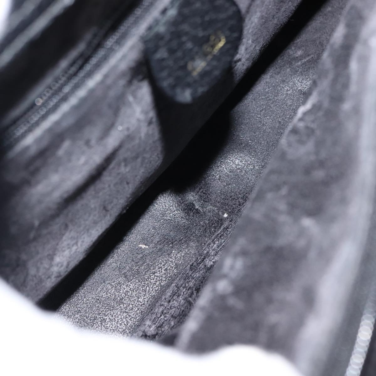 GUCCI Bamboo Hand Bag Leather Black Auth ep11149