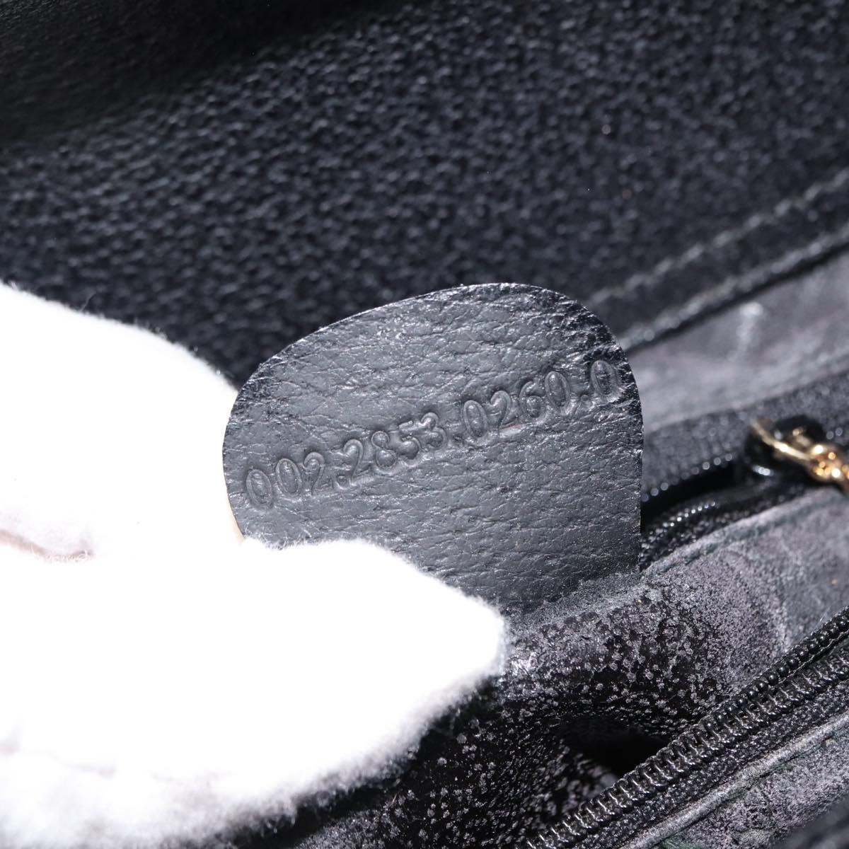 GUCCI Bamboo Hand Bag Leather Black Auth ep11149