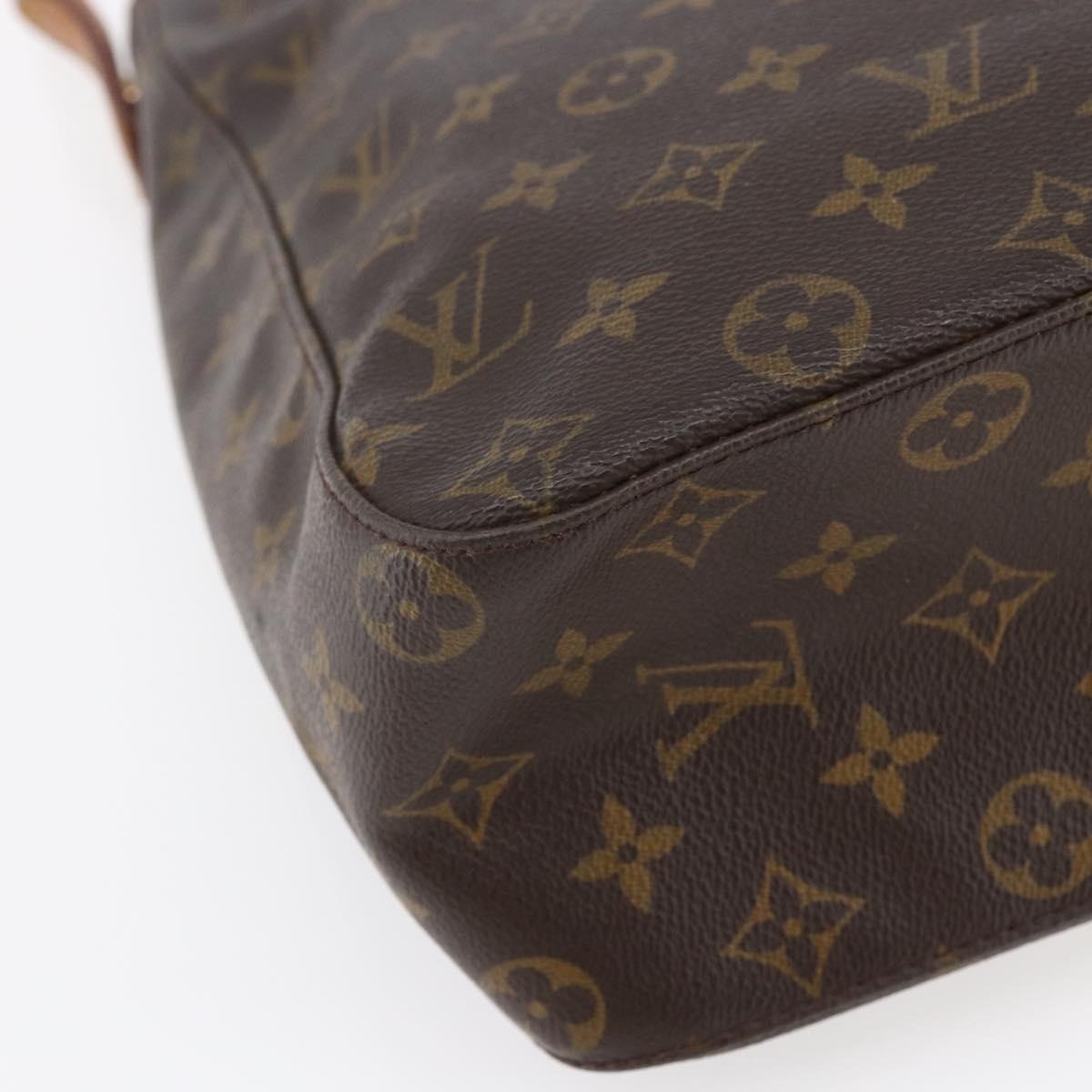 LOUIS VUITTON Monogram Looping GM Shoulder Bag M51145 LV Auth ep11152
