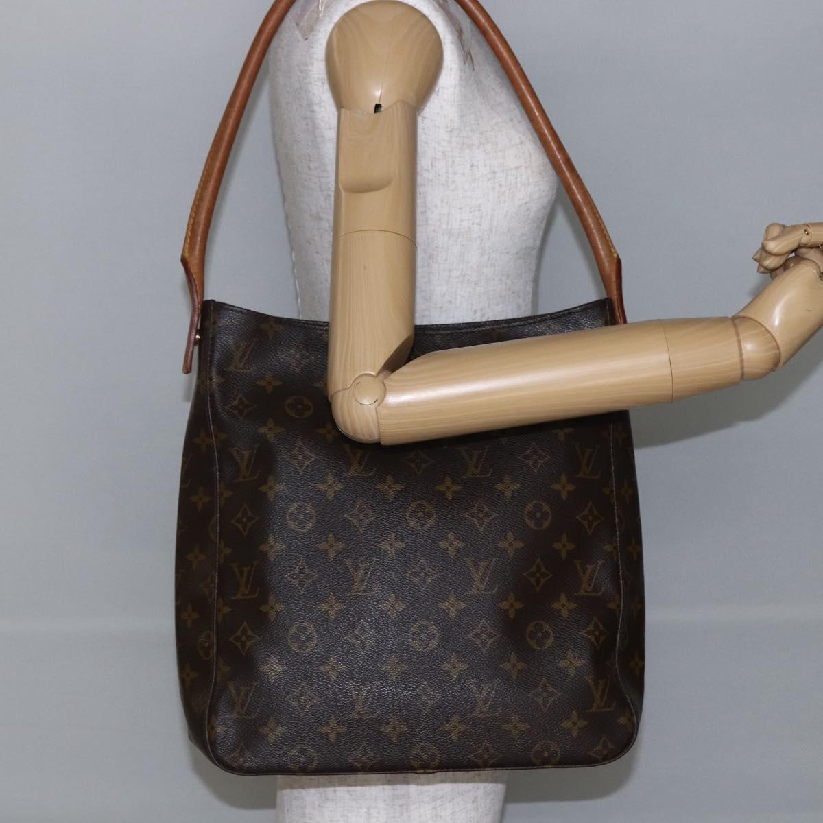 LOUIS VUITTON Monogram Looping GM Shoulder Bag M51145 LV Auth ep11152